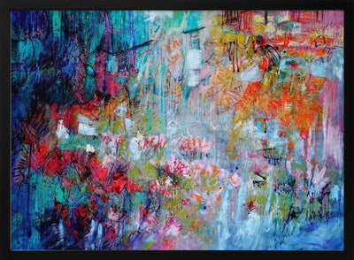 Chaotic Bloomscape - Stretched Canvas, Poster or Fine Art Print I Heart Wall Art