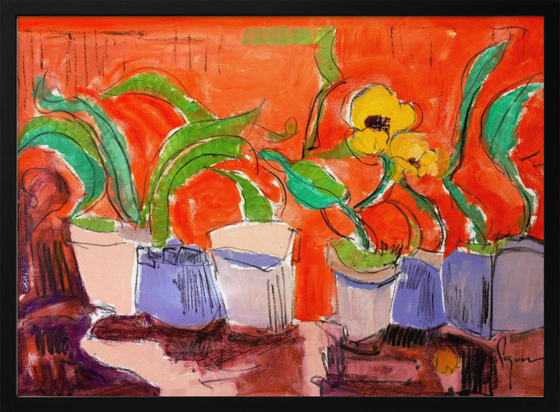 Vibrant Plant Harmony - Stretched Canvas, Poster or Fine Art Print I Heart Wall Art