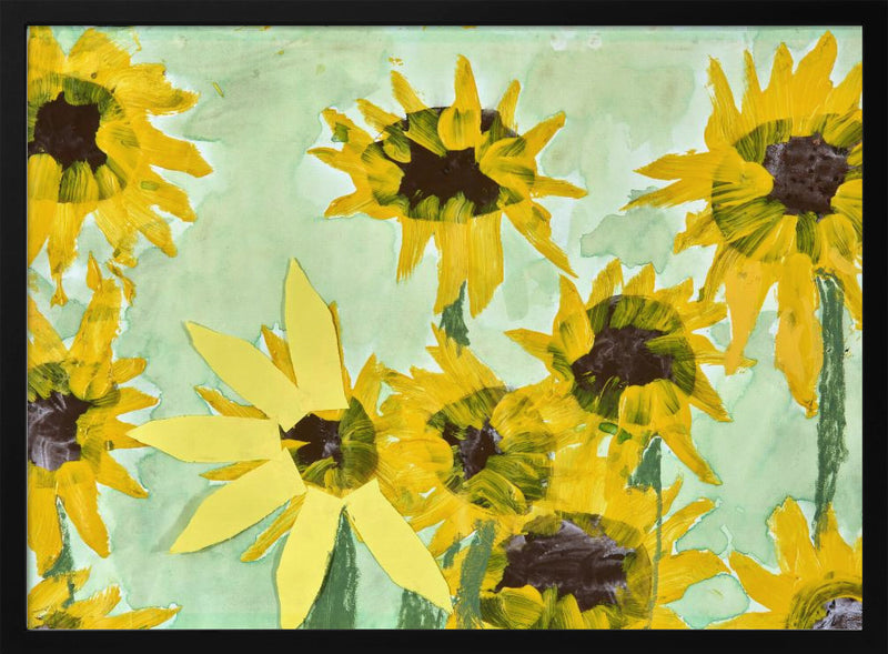 Sunflowers By James Hefer - Stretched Canvas, Poster or Fine Art Print I Heart Wall Art
