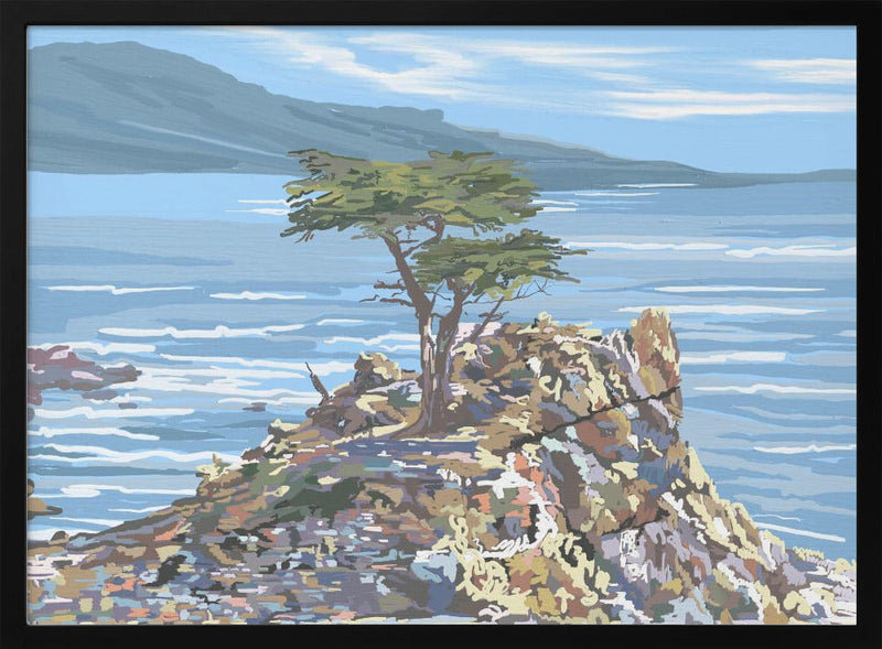 Quiet Sentinel, 17 Mile Drive, California, USA - Stretched Canvas, Poster or Fine Art Print I Heart Wall Art