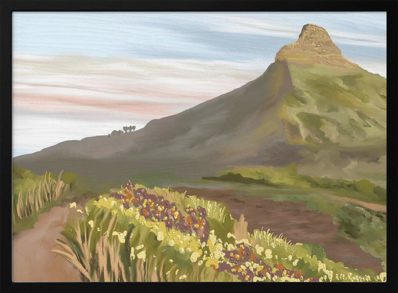 Lions head, Cape Town, South Africa - Stretched Canvas, Poster or Fine Art Print I Heart Wall Art