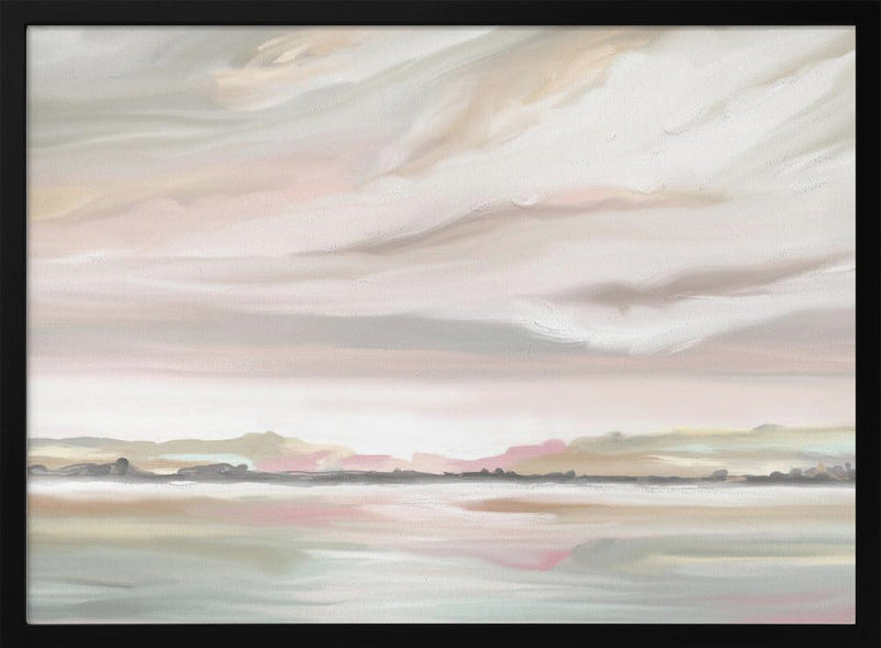 Misty Marshmallow - Stretched Canvas, Poster or Fine Art Print I Heart Wall Art