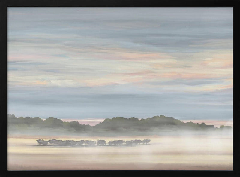 Buffalos In Botswana - Stretched Canvas, Poster or Fine Art Print I Heart Wall Art