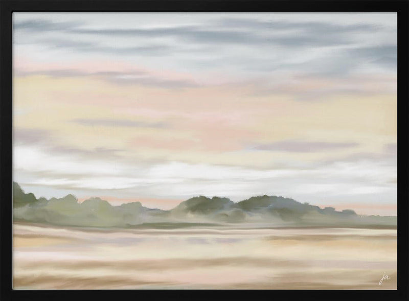 Gentle Dawnscape - Stretched Canvas, Poster or Fine Art Print I Heart Wall Art