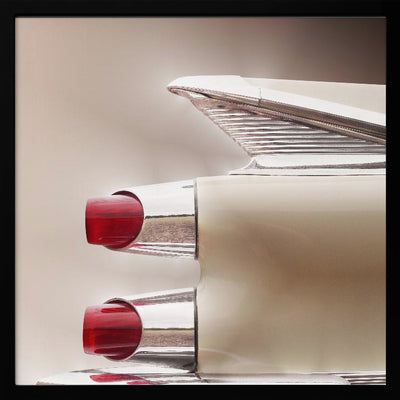 American classic car Custom Royal 1959 tail fin - Square Stretched Canvas, Poster or Fine Art Print I Heart Wall Art