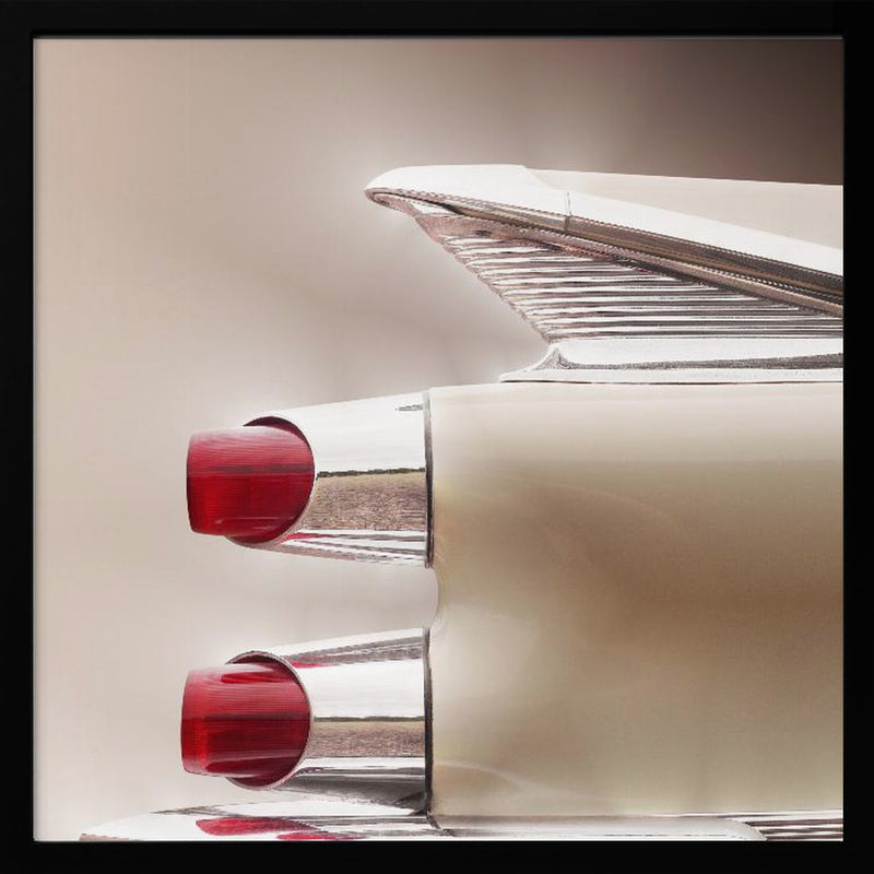 American classic car Custom Royal 1959 tail fin - Square Stretched Canvas, Poster or Fine Art Print I Heart Wall Art