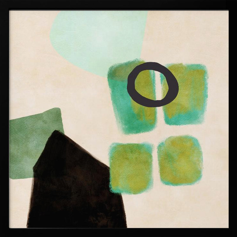 Organic Painted 11 10600px   14. Dezember 2020 11.15 Kopie - Square Stretched Canvas, Poster or Fine Art Print I Heart Wall Art