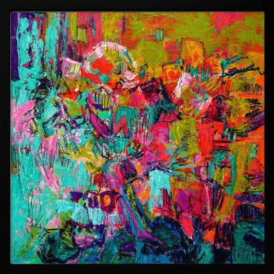 From My Garden Window - Square Stretched Canvas, Poster or Fine Art Print I Heart Wall Art