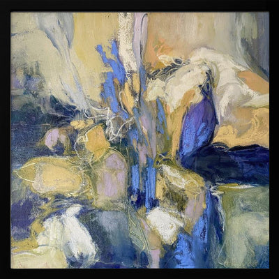 Irises - Square Stretched Canvas, Poster or Fine Art Print I Heart Wall Art