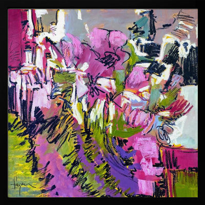 Df675a and To Everything There Is a Season Bloom I - Square Stretched Canvas, Poster or Fine Art Print I Heart Wall Art