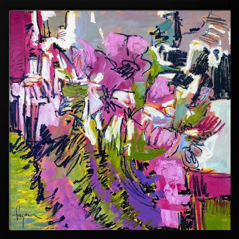 Df675a and To Everything There Is a Season Bloom I - Square Stretched Canvas, Poster or Fine Art Print I Heart Wall Art