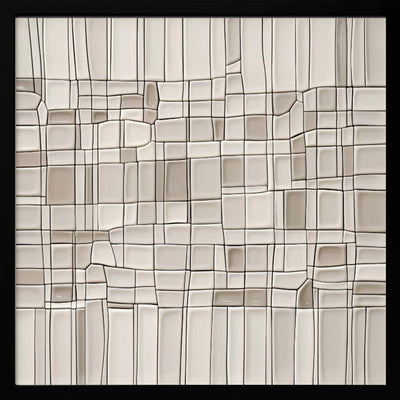 Tiles nº1 - Square Stretched Canvas, Poster or Fine Art Print I Heart Wall Art