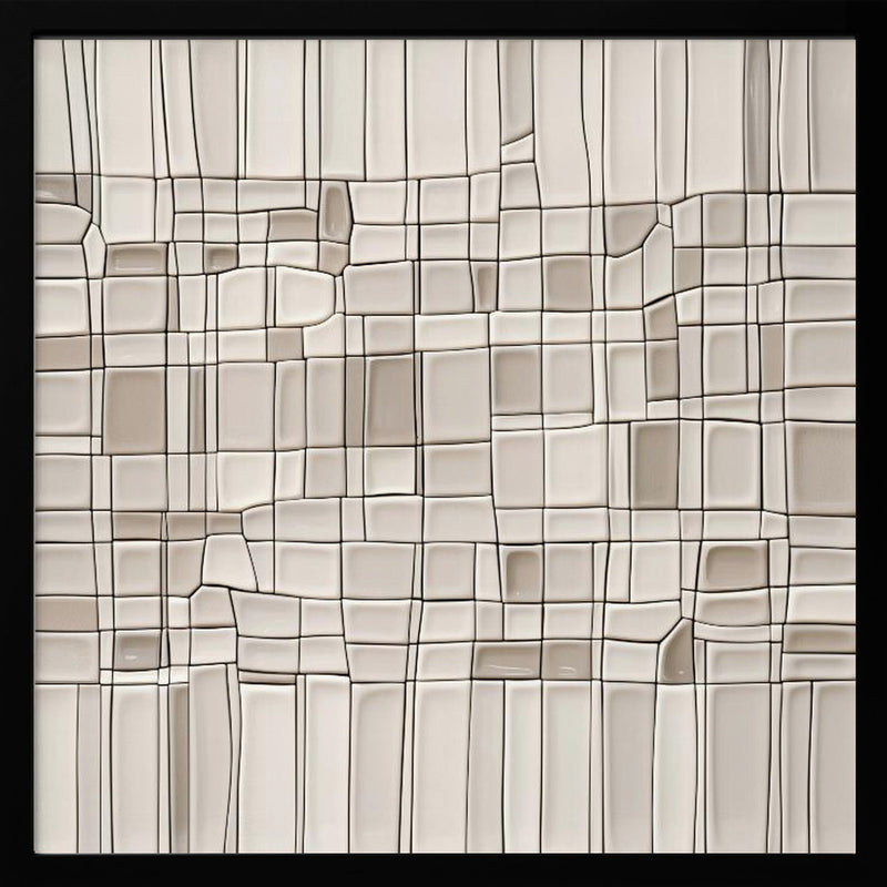 Tiles nº1 - Square Stretched Canvas, Poster or Fine Art Print I Heart Wall Art