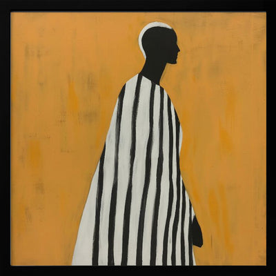 Portrait of a Man - Square Stretched Canvas, Poster or Fine Art Print I Heart Wall Art