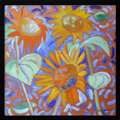 Sunflowerssageii - Square Stretched Canvas, Poster or Fine Art Print I Heart Wall Art