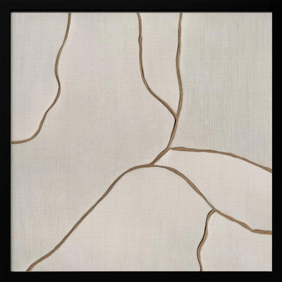 Trace I - Square Stretched Canvas, Poster or Fine Art Print I Heart Wall Art