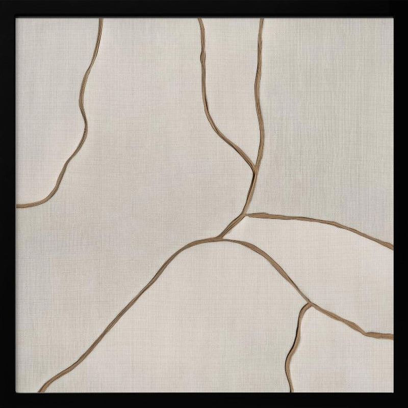 Trace I - Square Stretched Canvas, Poster or Fine Art Print I Heart Wall Art