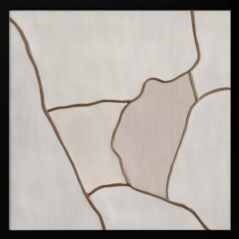 Trace II - Square Stretched Canvas, Poster or Fine Art Print I Heart Wall Art