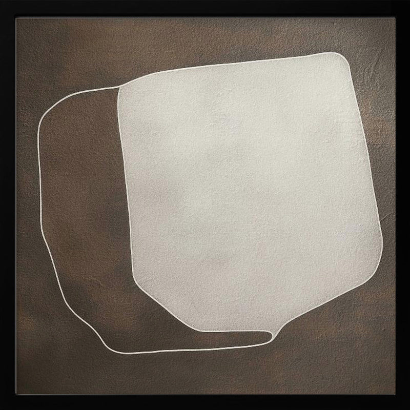 Line and shape II - Square Stretched Canvas, Poster or Fine Art Print I Heart Wall Art