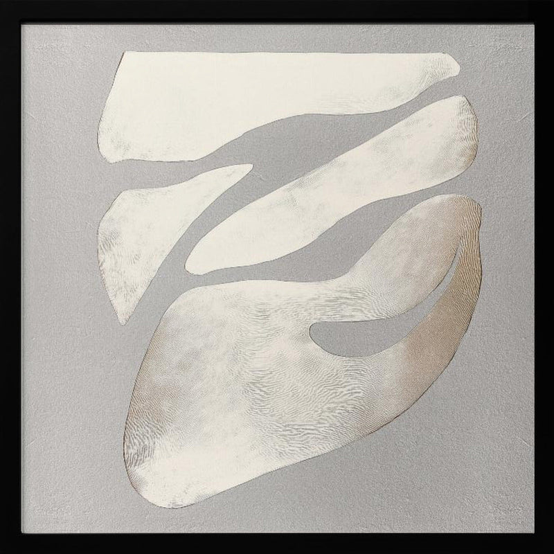 Fluid Forms Emerge - Square Stretched Canvas, Poster or Fine Art Print I Heart Wall Art