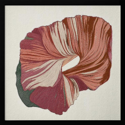 Floral Lines II - Square Stretched Canvas, Poster or Fine Art Print I Heart Wall Art