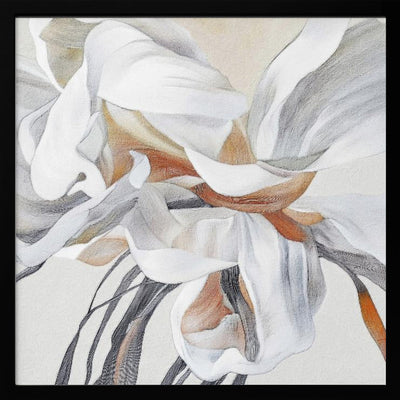 Fleur - Square Stretched Canvas, Poster or Fine Art Print I Heart Wall Art