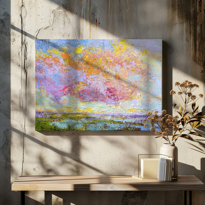 On A Summer's Eve - Stretched Canvas, Poster or Fine Art Print I Heart Wall Art