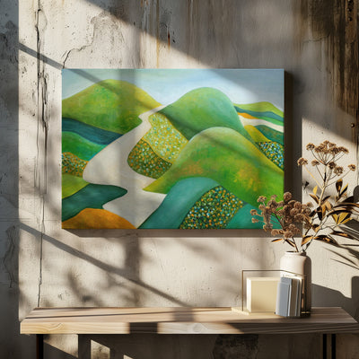 Stilling Hills - Stretched Canvas, Poster or Fine Art Print I Heart Wall Art