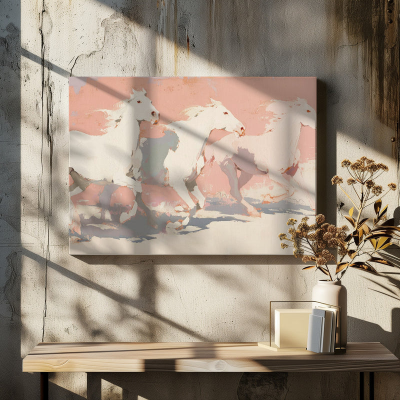 Wild horses no 2 - Stretched Canvas, Poster or Fine Art Print I Heart Wall Art