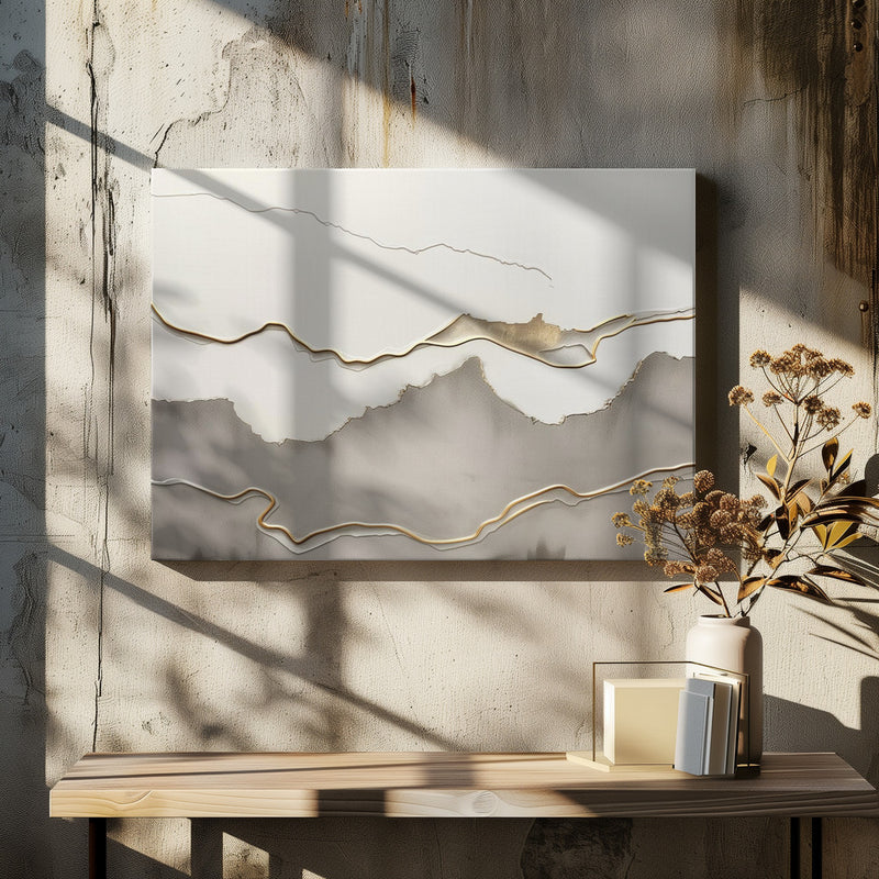 Metallic landscape nº5 - Stretched Canvas, Poster or Fine Art Print I Heart Wall Art