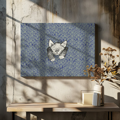 Kitty - Stretched Canvas, Poster or Fine Art Print I Heart Wall Art