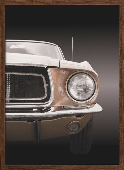 American classic car Mustang Coupe 1968 - Stretched Canvas, Poster or Fine Art Print I Heart Wall Art