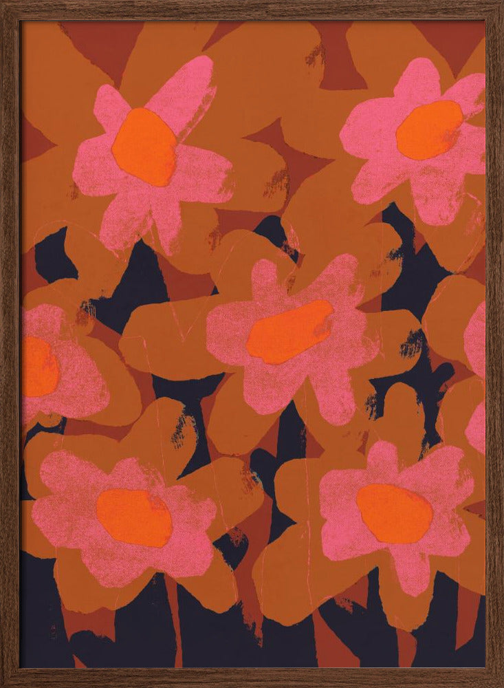 Giant Flowers - Stretched Canvas, Poster or Fine Art Print I Heart Wall Art