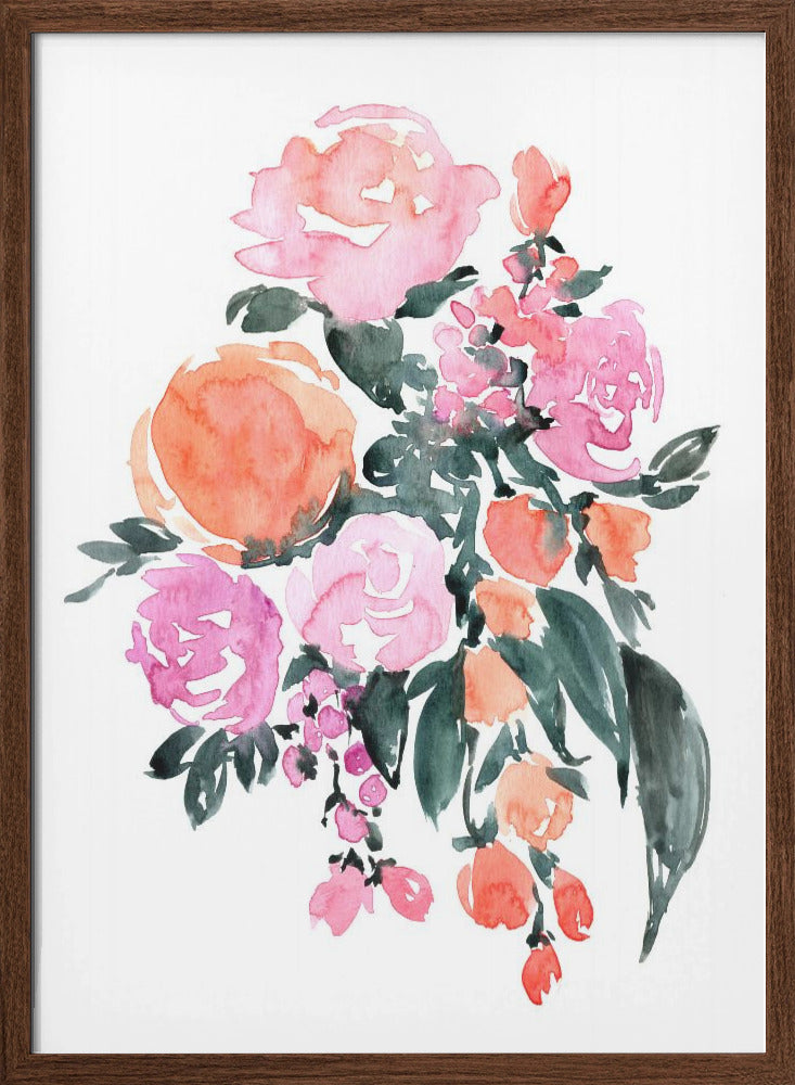 Heidi bouquet - Stretched Canvas, Poster or Fine Art Print I Heart Wall Art