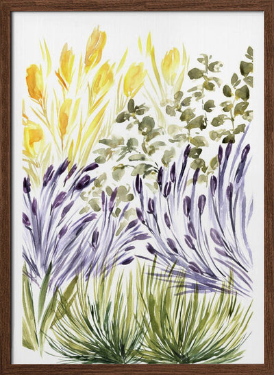 Elisa's garden right - Stretched Canvas, Poster or Fine Art Print I Heart Wall Art