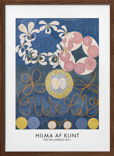 The Ten Largest No.1 Poster - Stretched Canvas, Poster or Fine Art Print I Heart Wall Art