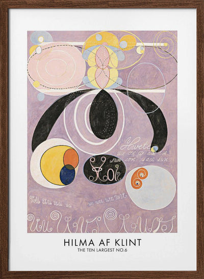 The Ten Largest No.6 Poster - Stretched Canvas, Poster or Fine Art Print I Heart Wall Art