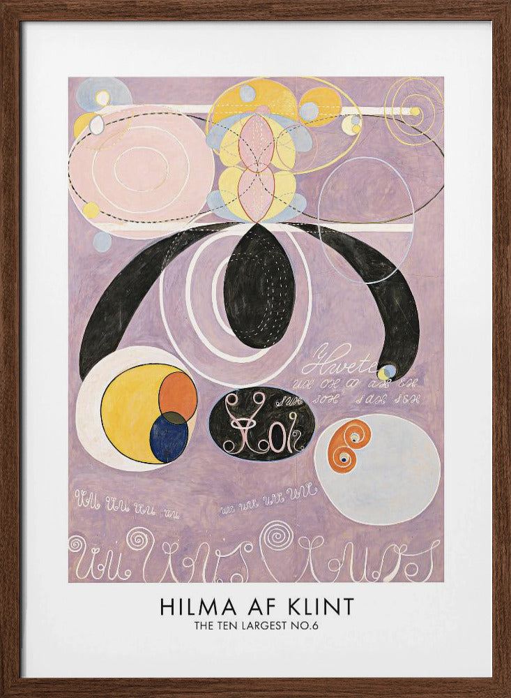 The Ten Largest No.6 Poster - Stretched Canvas, Poster or Fine Art Print I Heart Wall Art