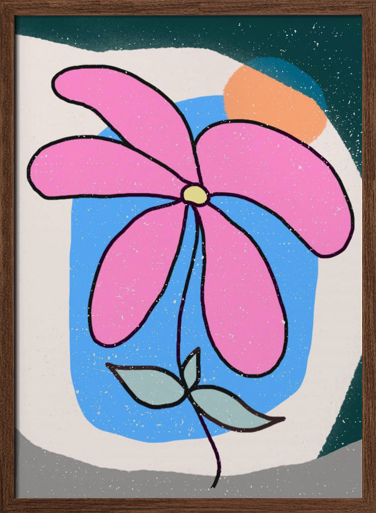 Pink Flower - Stretched Canvas, Poster or Fine Art Print I Heart Wall Art