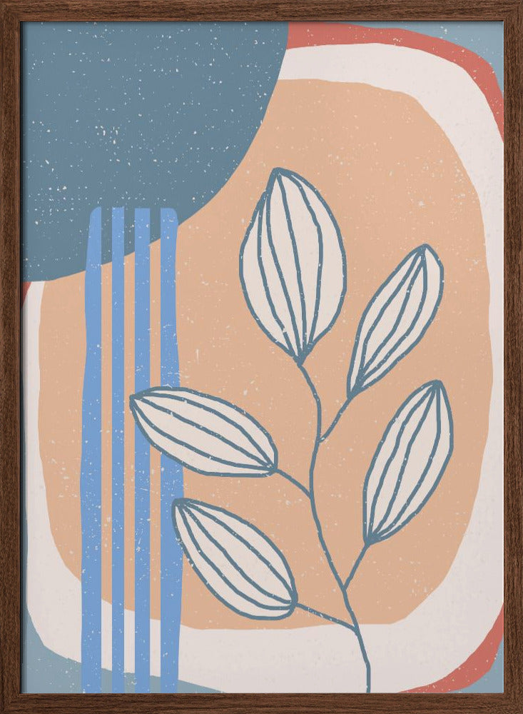 Botanical Plants and Sun - Stretched Canvas, Poster or Fine Art Print I Heart Wall Art