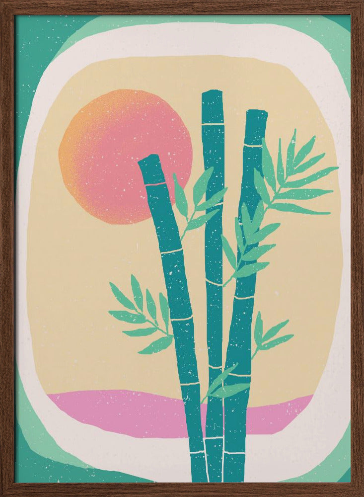 Bamboo in the Desert - Stretched Canvas, Poster or Fine Art Print I Heart Wall Art