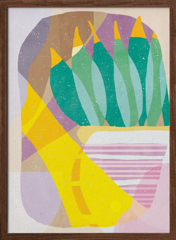 Plant in the Sun - Stretched Canvas, Poster or Fine Art Print I Heart Wall Art