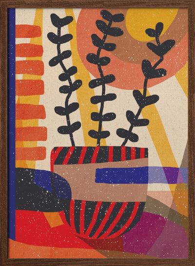 Plant in the Shadow - Stretched Canvas, Poster or Fine Art Print I Heart Wall Art