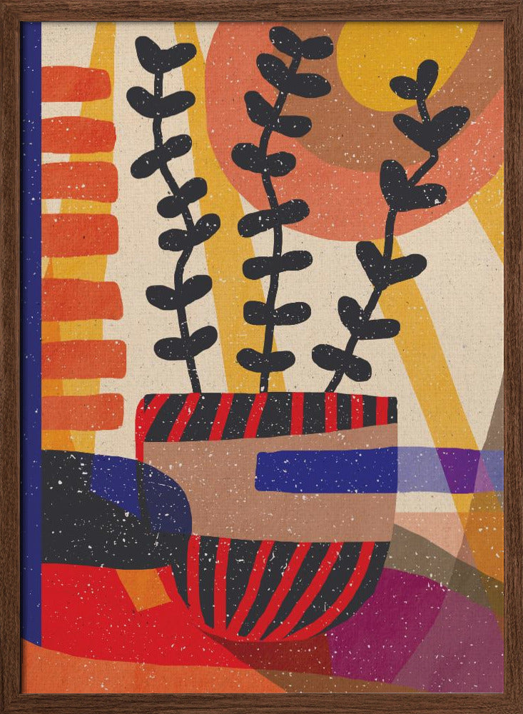 Plant in the Shadow - Stretched Canvas, Poster or Fine Art Print I Heart Wall Art