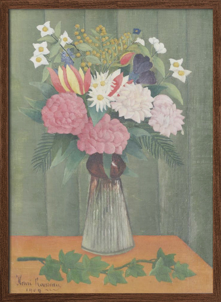 Flowers In a Vase - Stretched Canvas, Poster or Fine Art Print I Heart Wall Art