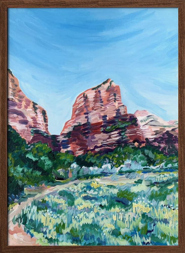 Angels Landing - Stretched Canvas, Poster or Fine Art Print I Heart Wall Art