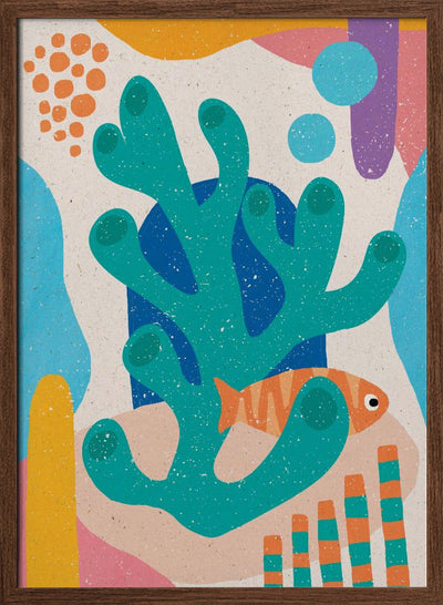 Underwater Scene - Stretched Canvas, Poster or Fine Art Print I Heart Wall Art