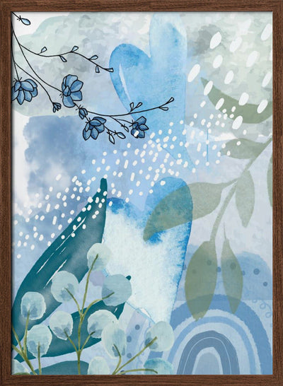 Iceberg Blue-2 - Stretched Canvas, Poster or Fine Art Print I Heart Wall Art