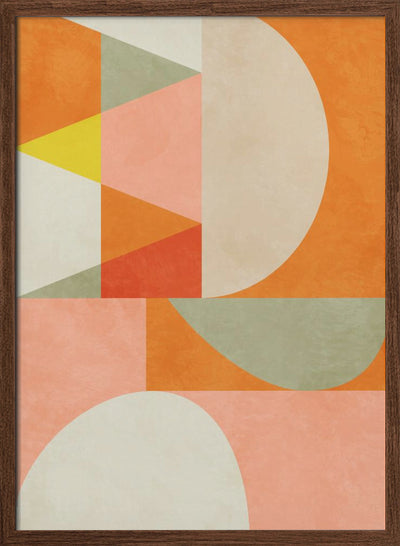 Summer Circles22 4 V - Stretched Canvas, Poster or Fine Art Print I Heart Wall Art