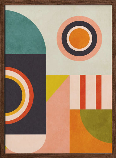 Playing Around Shapes 2 - Stretched Canvas, Poster or Fine Art Print I Heart Wall Art